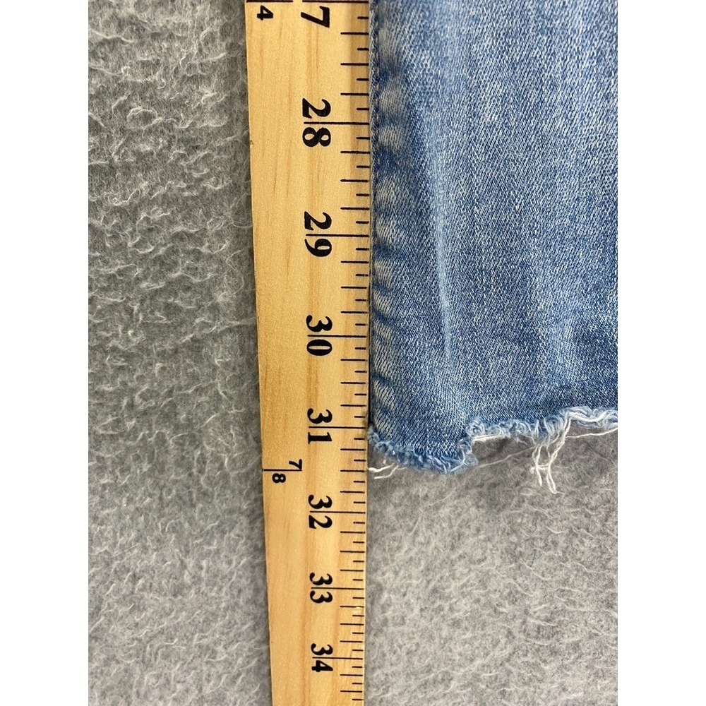 American Eagle Jeans Womens 10 Blue Super High Rise Flare Stretch Boho Retro - Picture 4 of 10